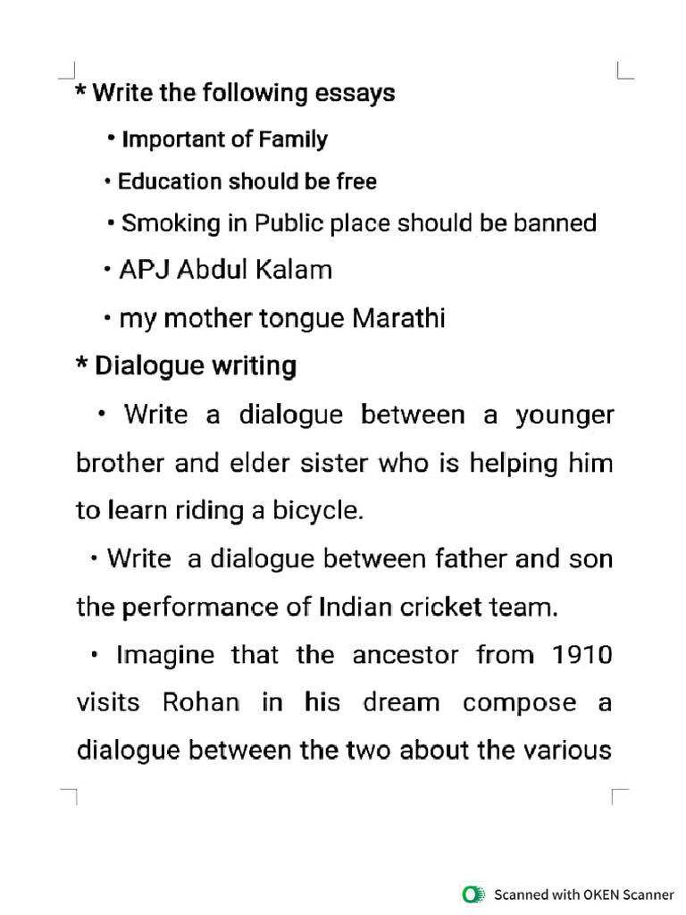 Diwali Vacation Homework English 9th Class Pdf