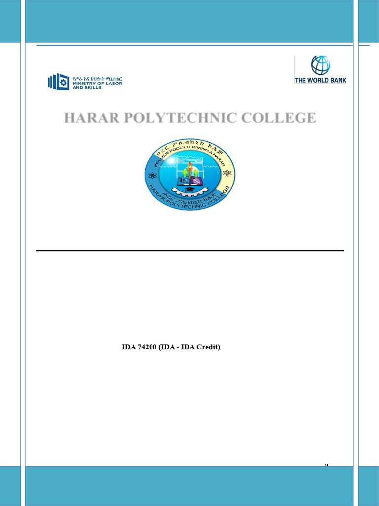 TOT Training Needs Assessment for Harar | PDF | Vocational Education