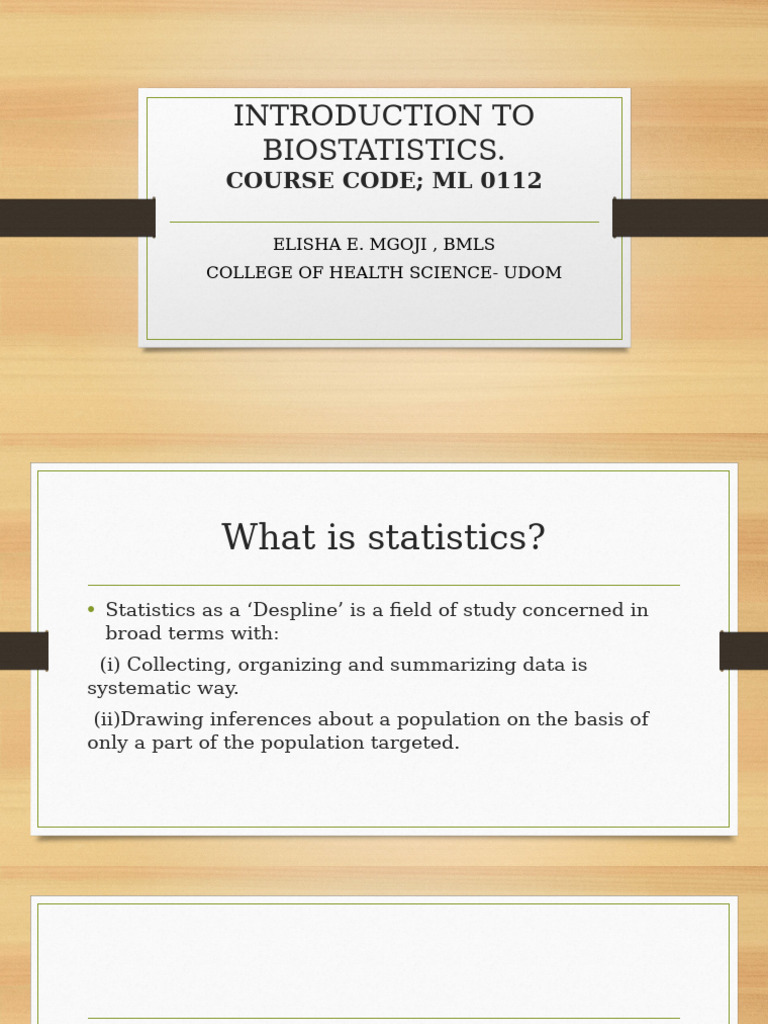 01. INTRODUCTION TO BIOSTATISTICS | PDF | Statistics | Skewness