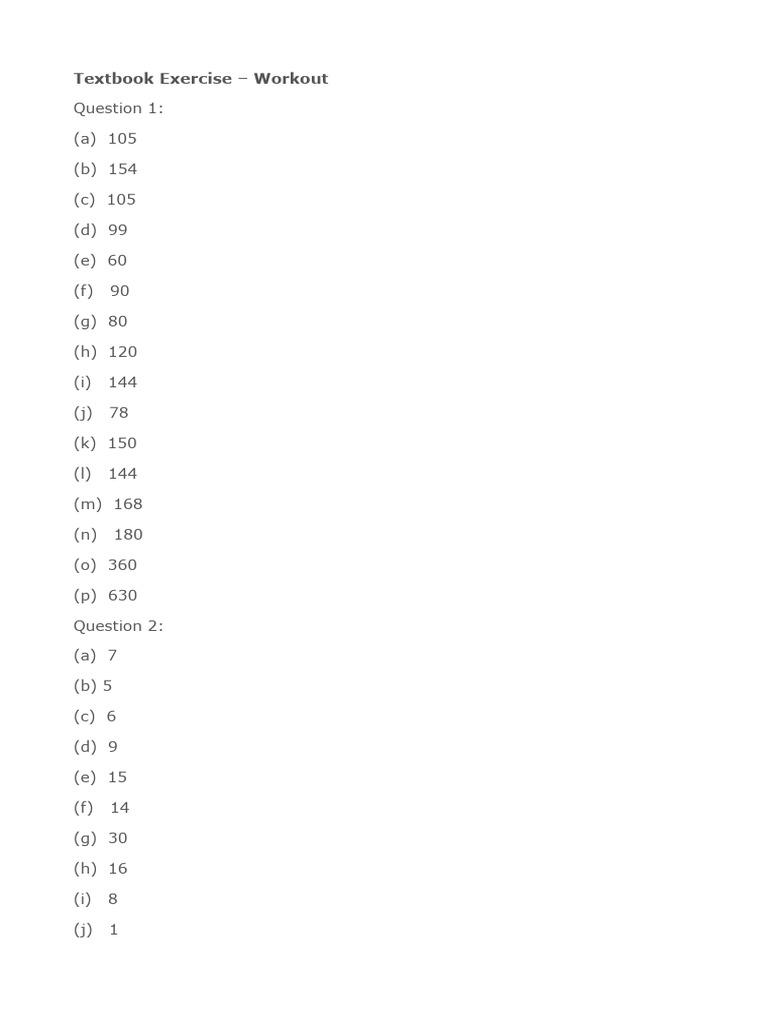 Answer Lcm Hcf Product Of Primes Pdf Arithmetic Number Theory