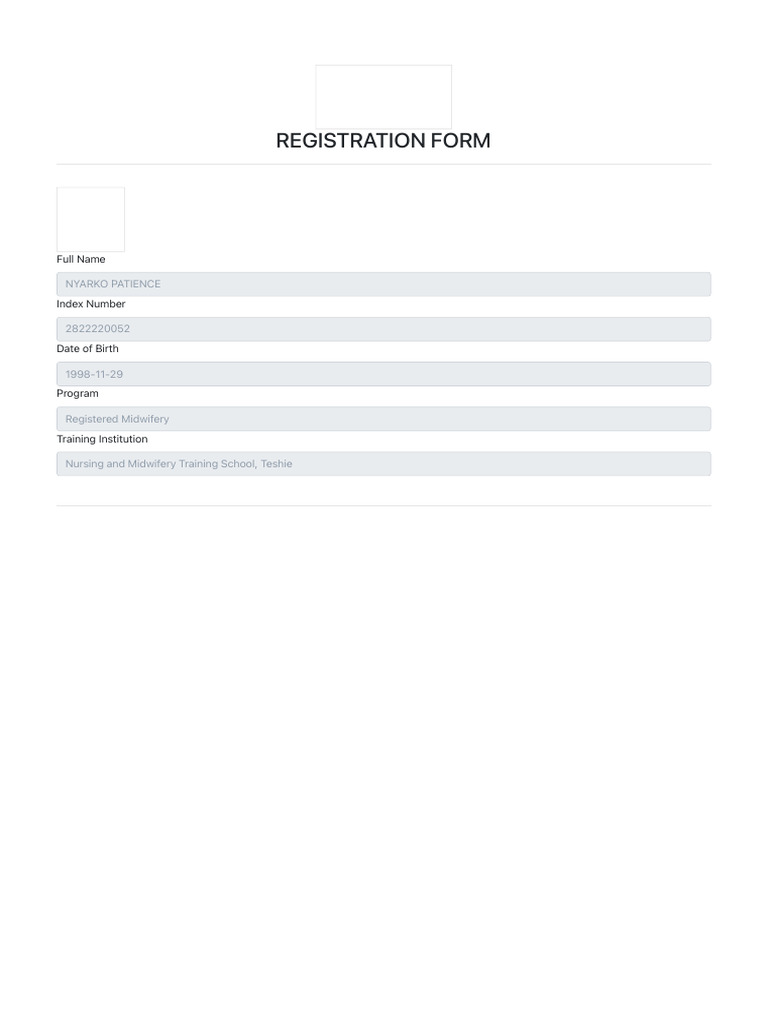 NCM Registration for Midwifery Program | PDF