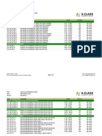 Title: Aclass Accommodation Pricelist Date:: Code Description Period Price ( )