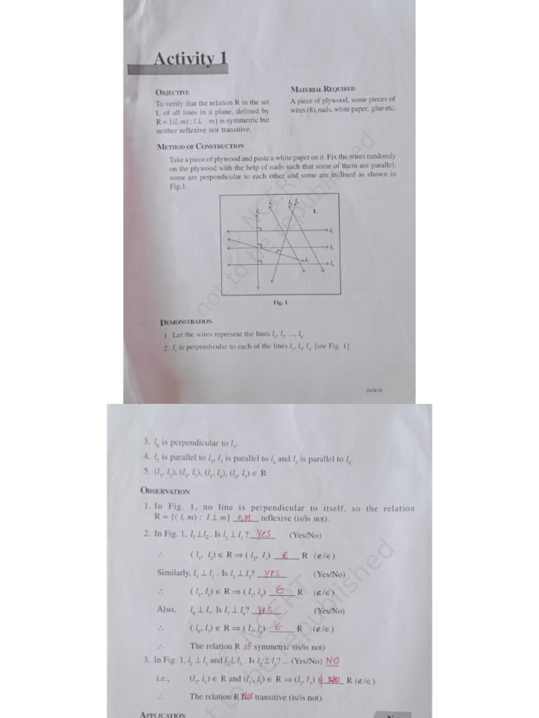 12th Maths Lab Activity | PDF