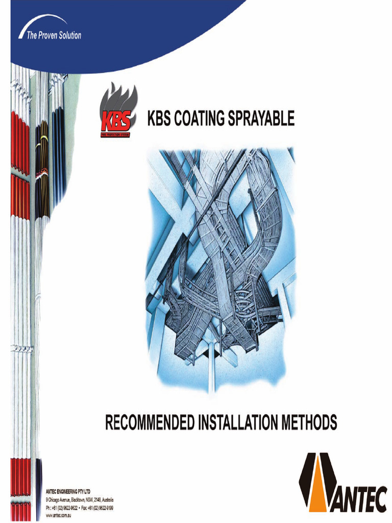 Kbs Coating Install Methods Sprayable | PDF