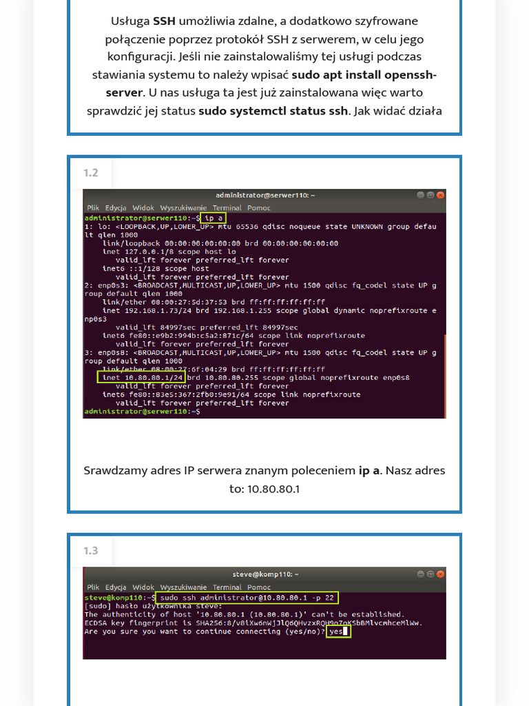 SSH Linux Server - 094636 | PDF