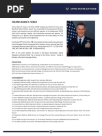 US Air Force Biography Template | PDF | Defence Ministries | Military