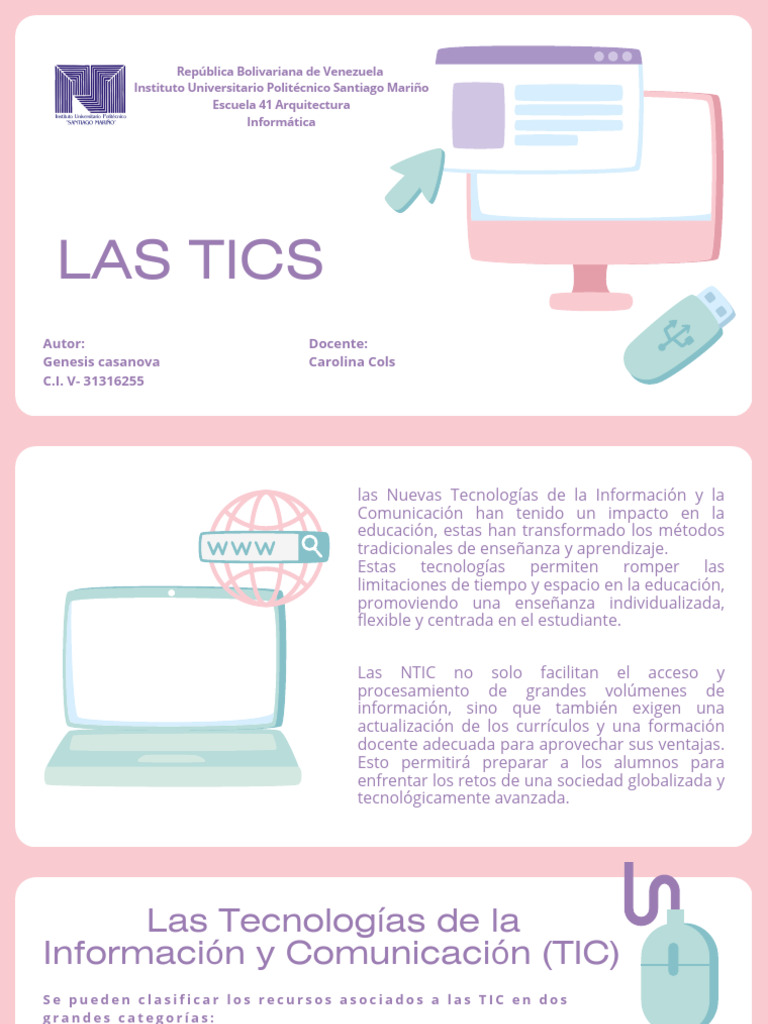 Las Tics | PDF | Tecnología de información y comunicaciones | Internet
