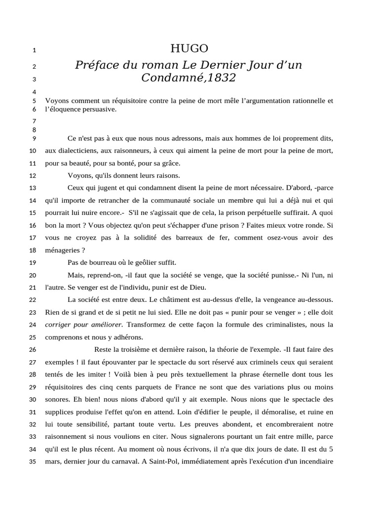 Réquisitoire contre la peine de mort | PDF | Peine capitale