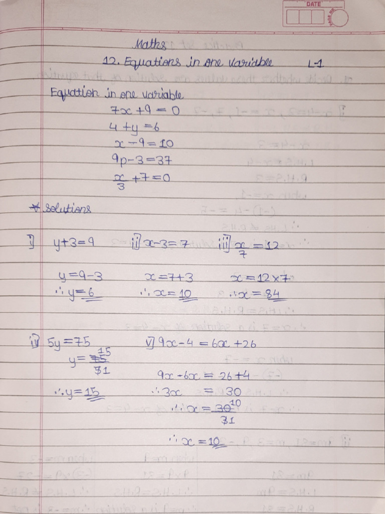 Maths 1 Pdf