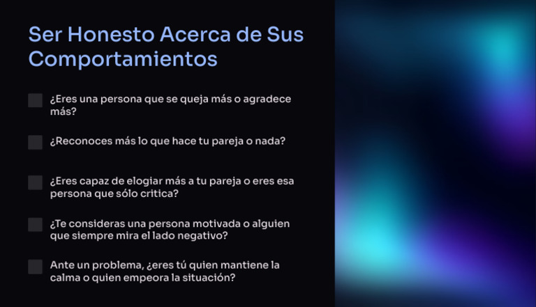 Ser Honesto Acerca de Sus Comportamientos | PDF
