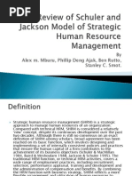 Review of Schuler and Jackson Model of Strategic