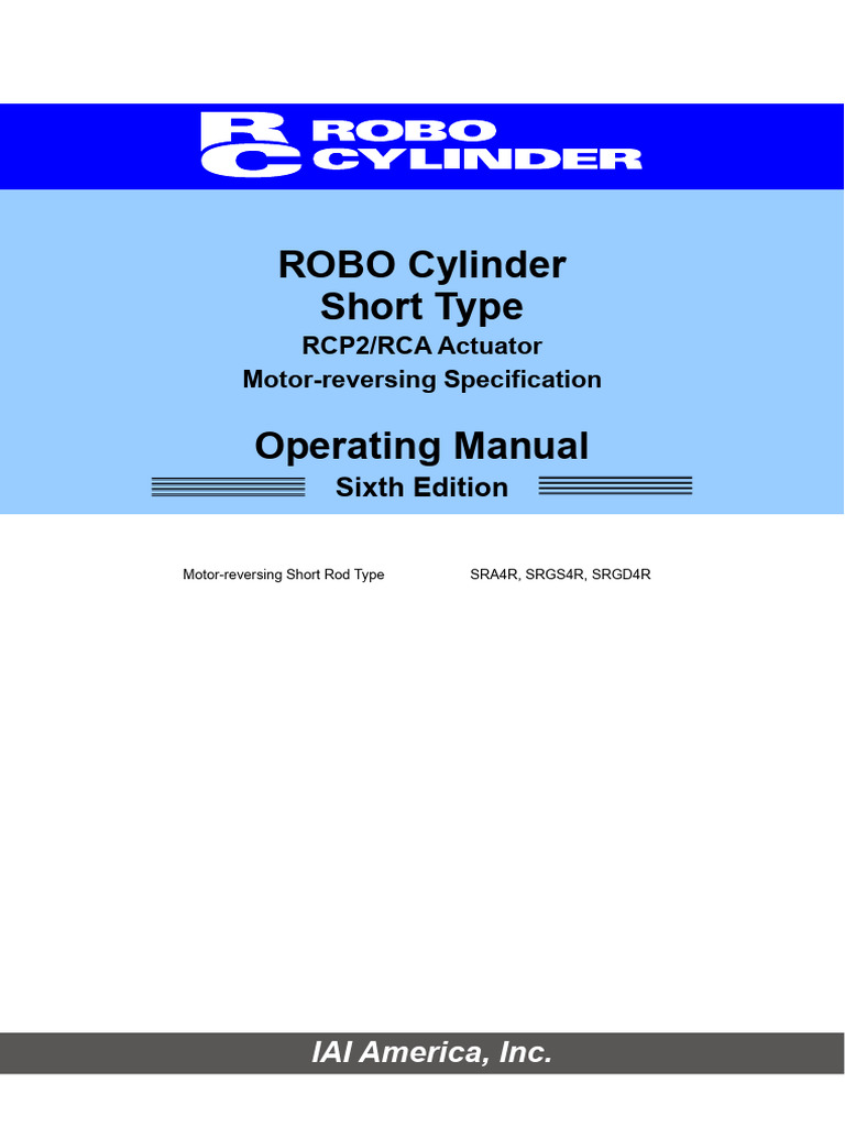 RCP2 RCA-SRA Robocylinder | PDF | Manufactured Goods | Mechanical ...