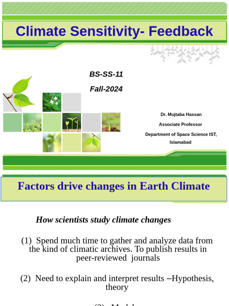 Understanding Climate Sensitivity Factors | PDF | Particulates | Air ...