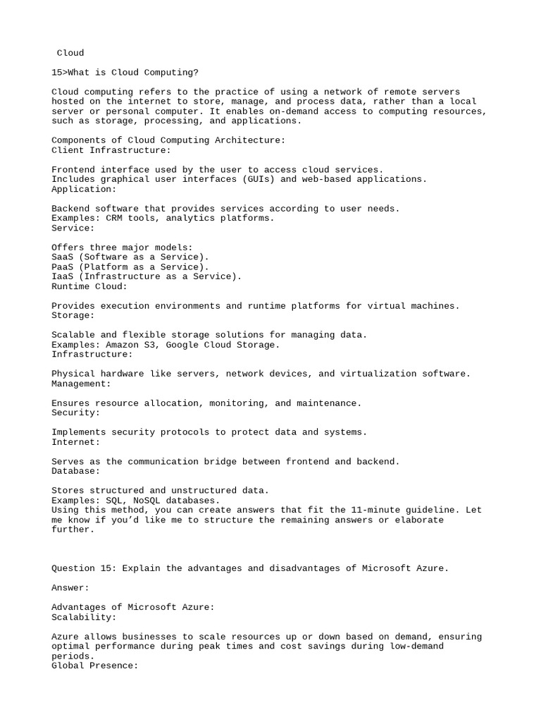 Understanding Cloud Computing Basics | PDF | Cloud Computing | Software ...