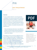 PDF Interview Best Practices Hiring Selection