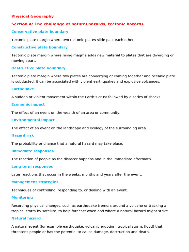 Understanding Tectonic Hazards | PDF | Volcano | Plate Tectonics