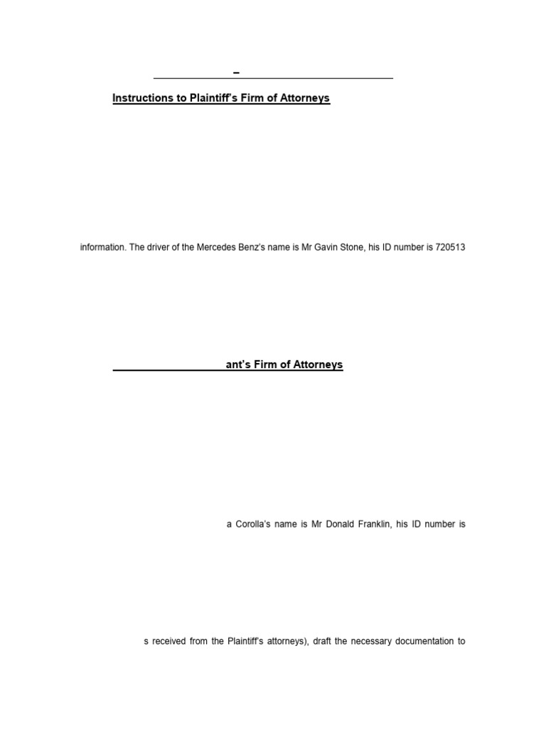 Motor Vehicle Collision Legal Instructions | PDF | Vehicles | Transport