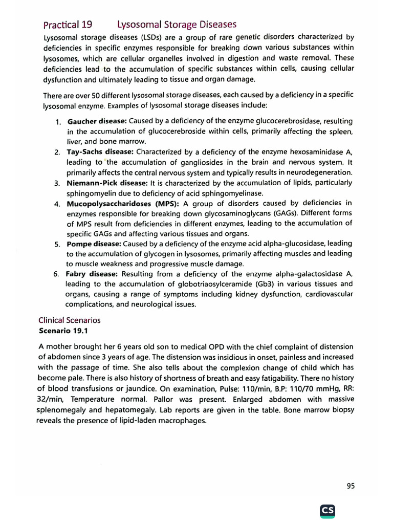 Practical On Lysosomal Storage Diseases | PDF