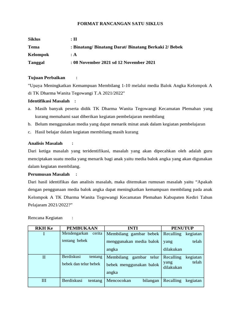 Format R1S Dan RPPH Bagian 2 | PDF