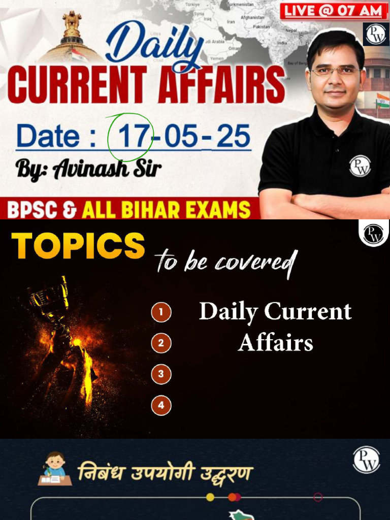 Daily Current Affairs 174 - Class Notes (By Avinash Sir) | PDF