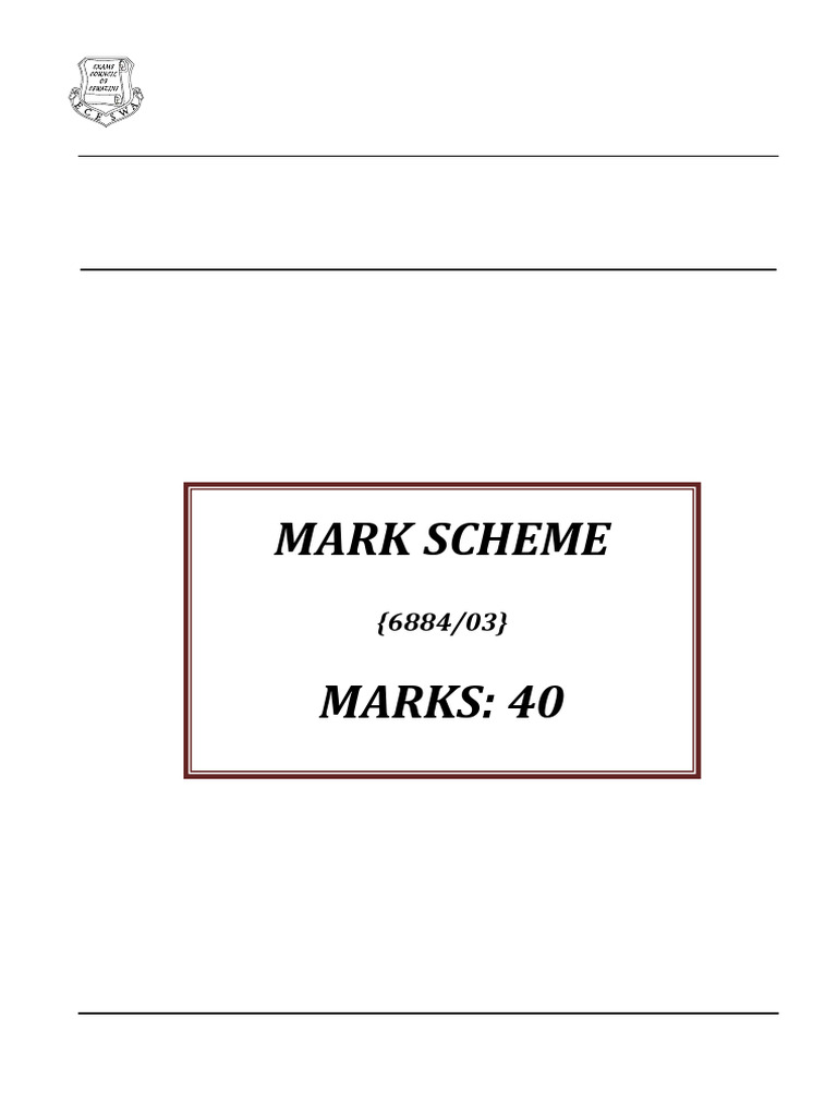 Biology Paper 3 Marking Scheme 2020 | PDF | Question