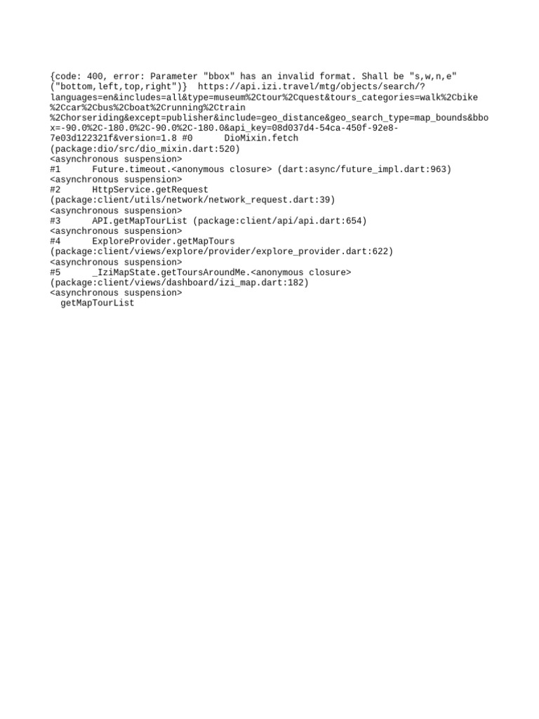 Invalid BBOX Parameter Error Guide | PDF