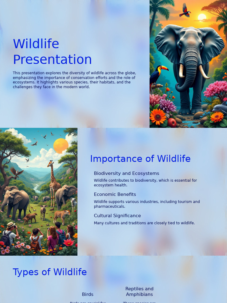 Wildlife Presentation | PDF | Conservation Biology | Habitat Destruction