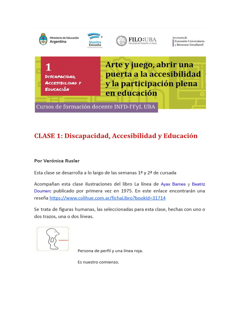 Clase 1 Discapacidad Accesibilidad y Educacion | PDF | Invalidez ...
