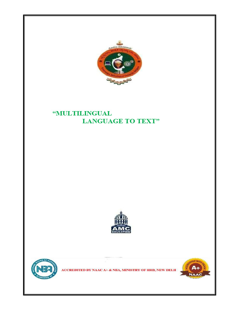 Multilingual Sign Language to Text Project | PDF | Sign Language | Deep ...