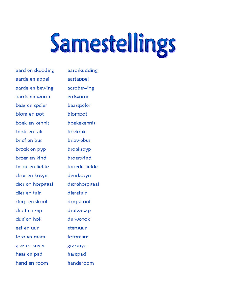 Samestellings | PDF