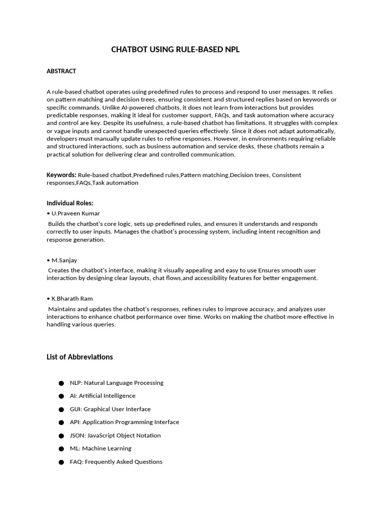 Rule-Based NLP Chatbot Development | PDF | Artificial Intelligence ...