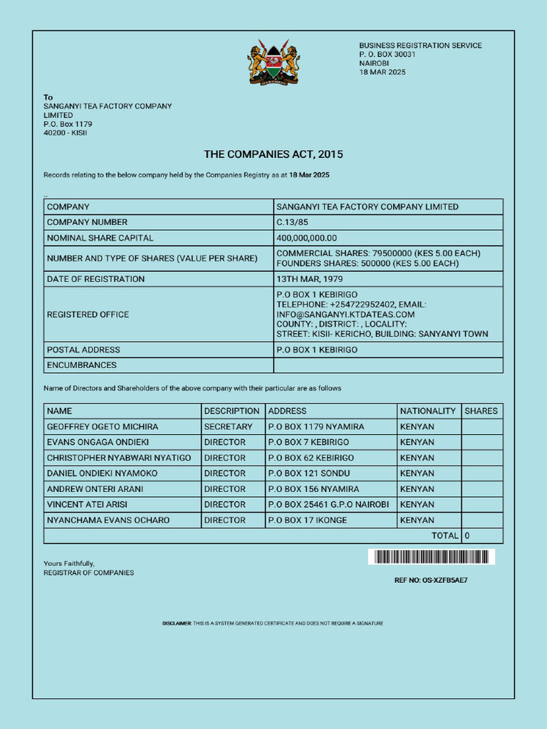 CR12 - Sanganyi | PDF
