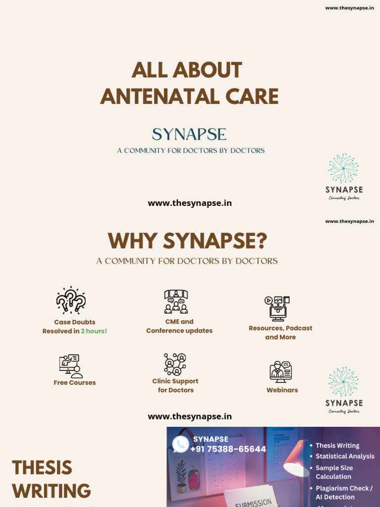 ALL About aNTENATAL CARE | PDF | Medical Specialties | Maternal Health
