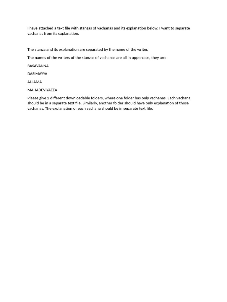 Identify The Stanzas of The Poem and The Explanation Below That | PDF