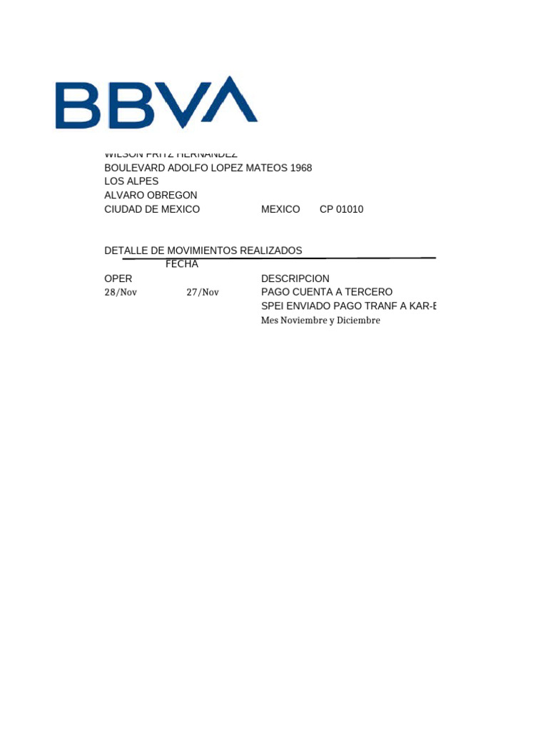 Edo Cuenta Exp Fritz | PDF