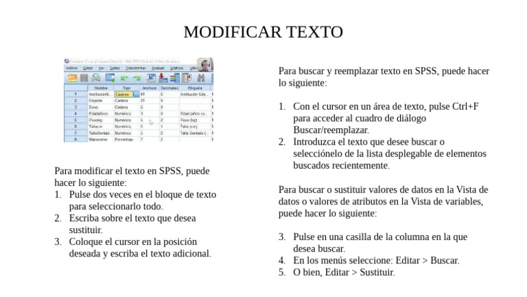 Modoficar texto | PDF