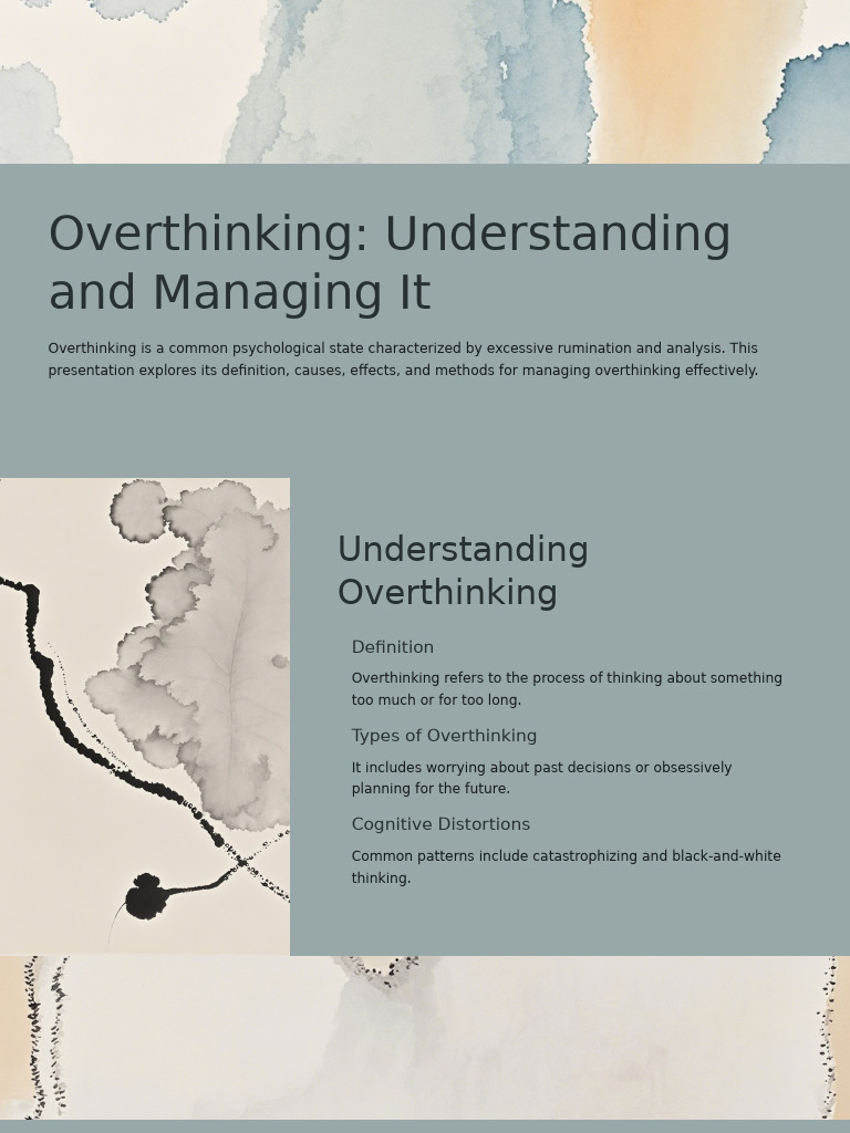 Managing Overthinking Effectively | PDF | Mental Health | Anxiety