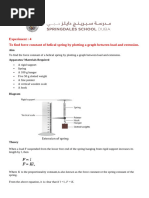 Spring Balance | PDF