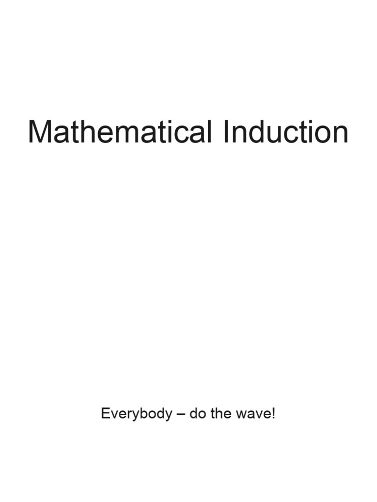 Understanding Mathematical Induction | PDF
