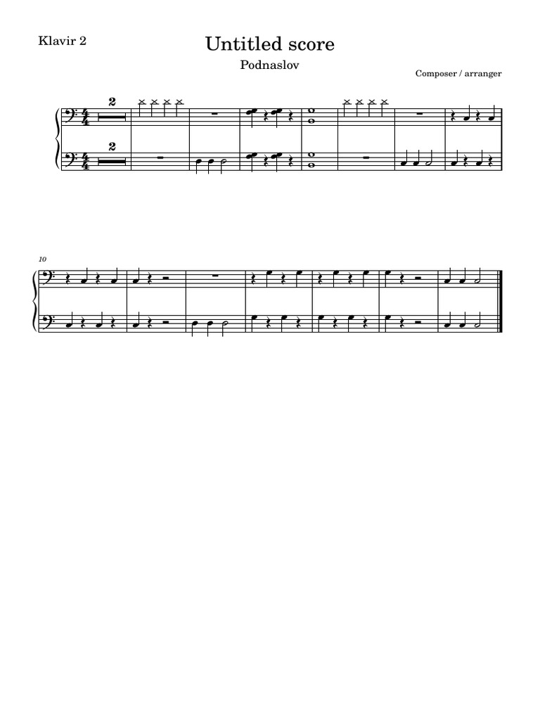 Untitled Score-Klavir 2 | PDF