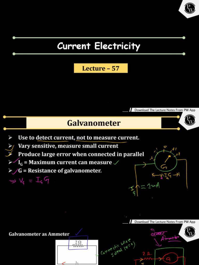 Current Electricity 04 - Class Notes - Yakeen NEET 2.0 2025 (Legend) | PDF