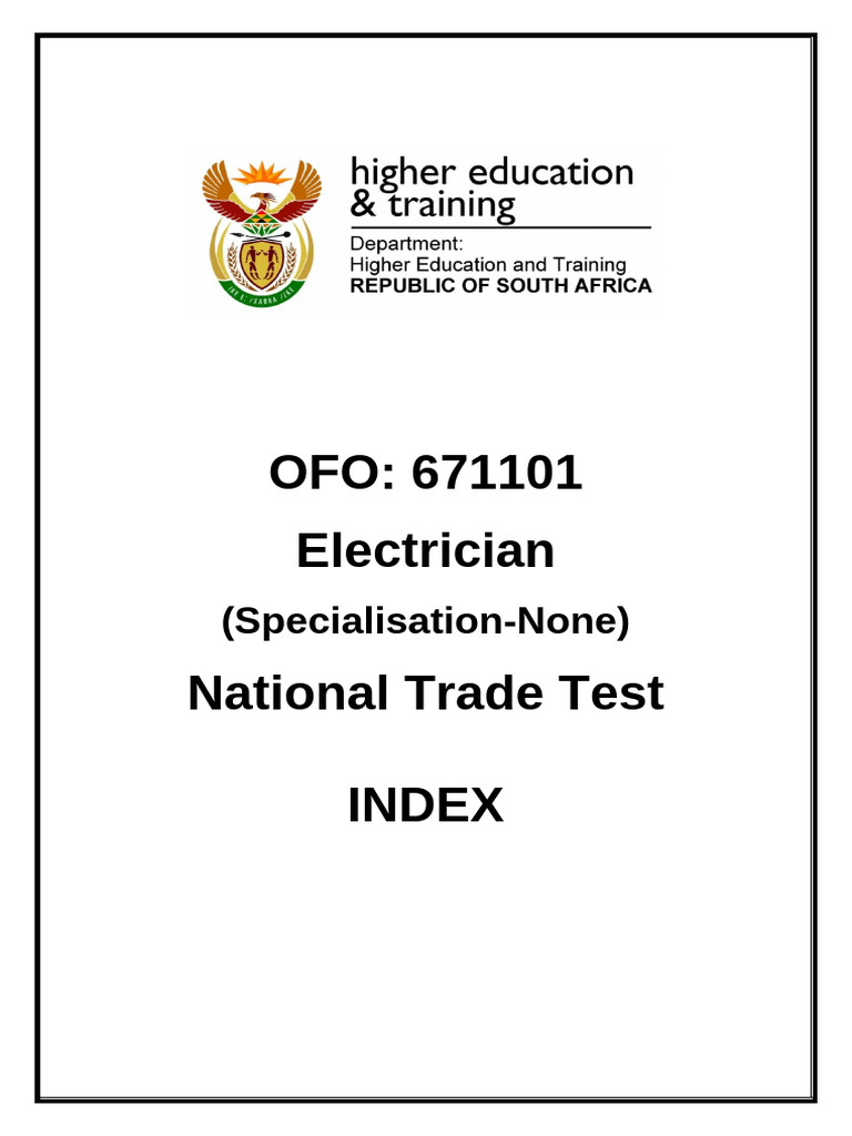 Electrical Trade Test Overview 91761 | PDF | Electrician | Apprenticeship