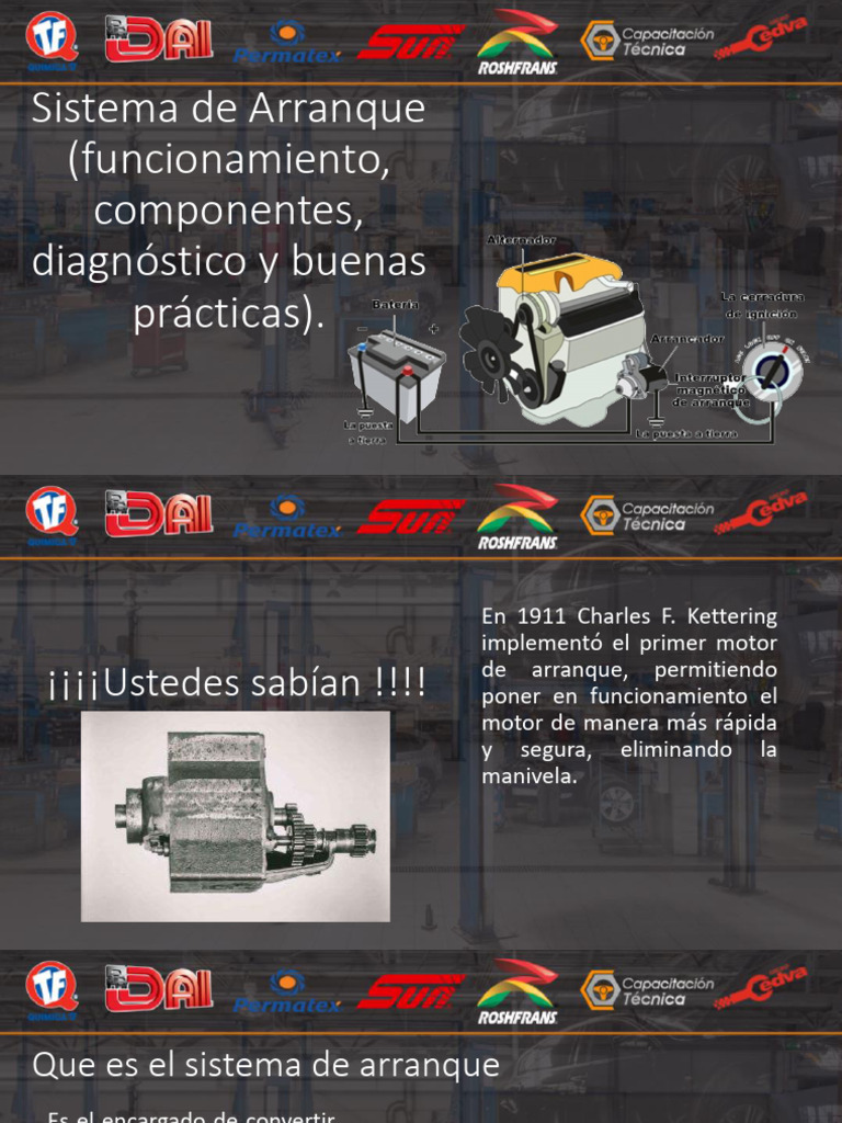 Sistemade Arranque | PDF | Cambiar | Ingeniería mecánica