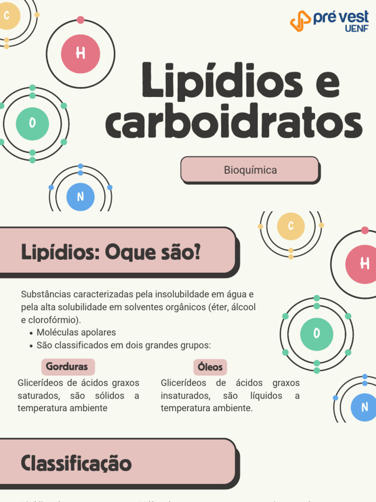 Tipos e Funções dos Lipídios | PDF | Carboidratos | Gordura