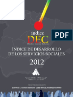 Indice de Desarrollo de Los Servicios Sociales 2012