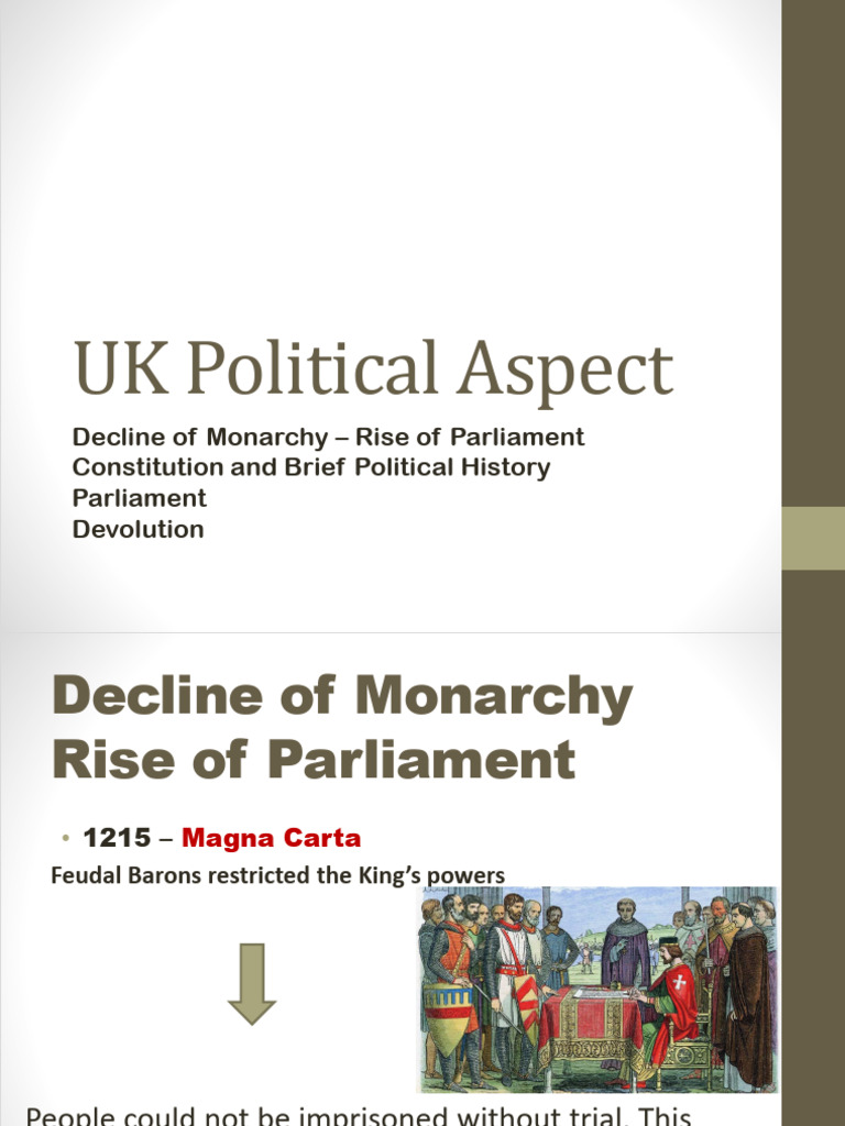 1-UK Political Aspect - History - Decline-Rise - Parliament ...