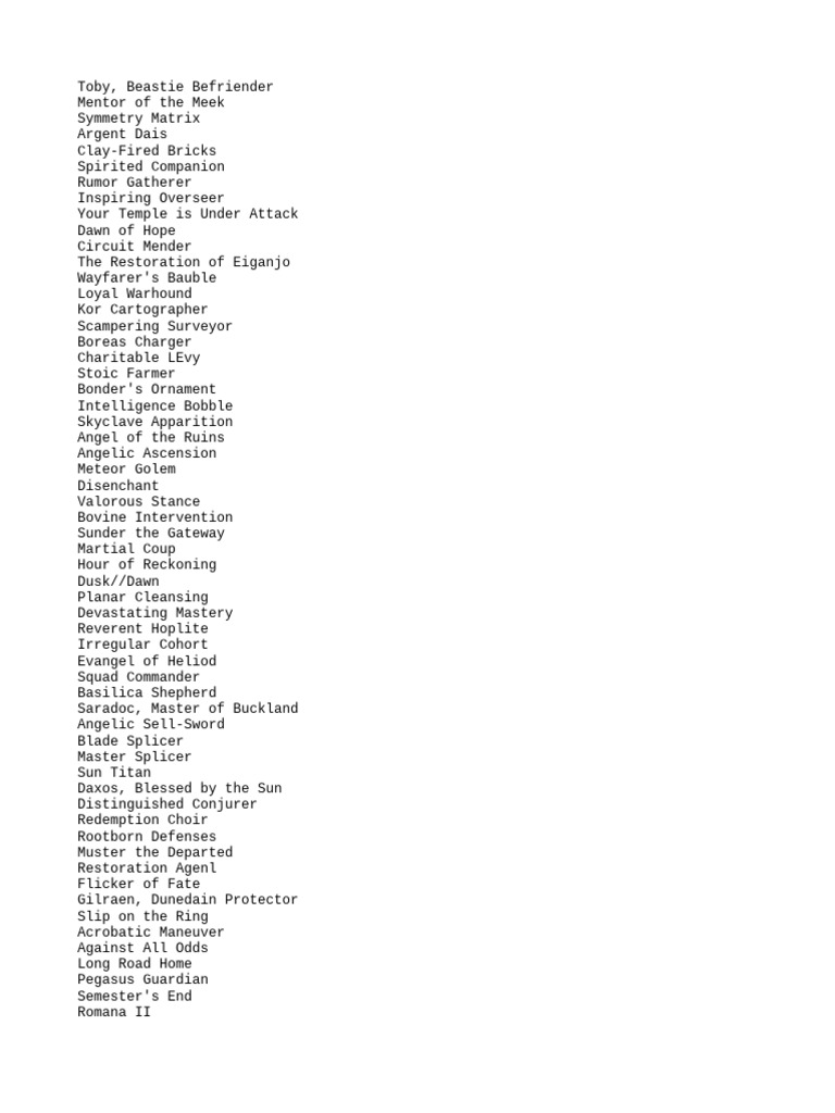 Toby 25 Orless | PDF