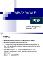Networking PPT On WiMAX Vs WiFi