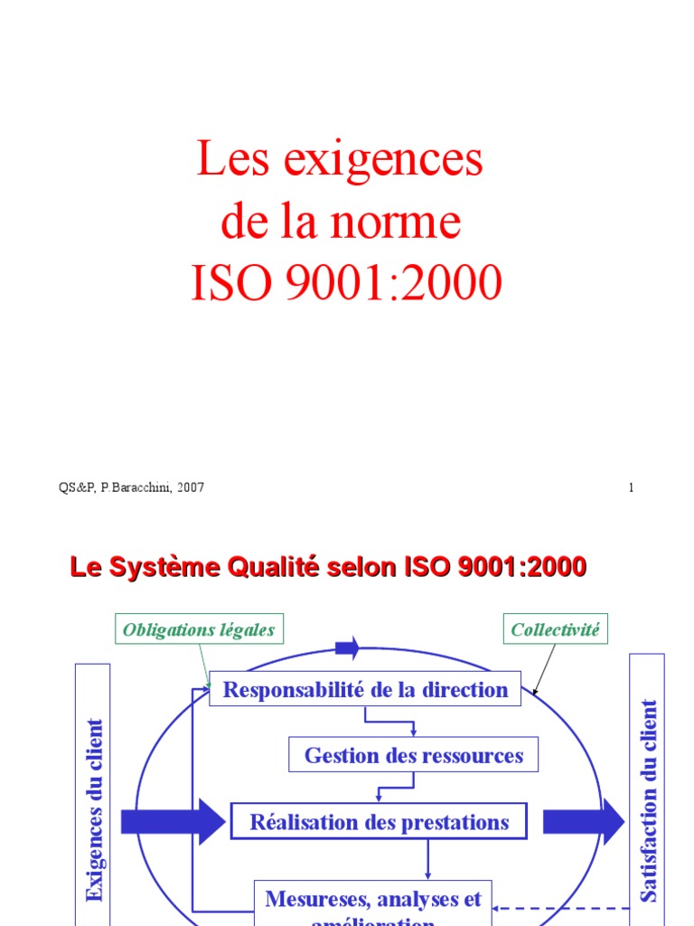 Norme Iso 9001 Version 2018 Pdf Gratuit