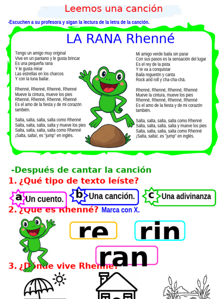 Canción de la Rana Rhenné | PDF